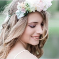 kansas senior photography floral crown